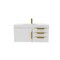 Castello Usa Thames 36-inch White Vanity Set with White Top and Gold Handles CB-MC-36W-GLD-20146-WH - alternate 1
